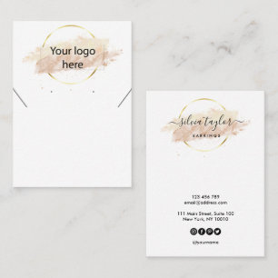 Ihre Logo-Schmuck-Kette Ohrring-Display-Karte Visitenkarte