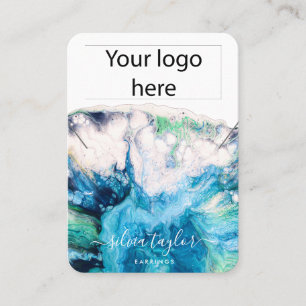 Ihre Logo-Schmuck-Kette Ohrring-Display-Karte Visitenkarte