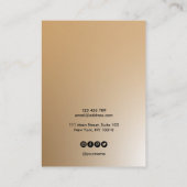 Ihre Logo-Schmuck-Kette Ohrring-Display-Karte Visitenkarte (Rückseite)