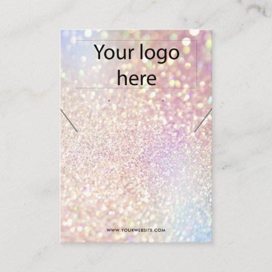 Ihre Logo-Schmuck-Kette Ohrring-Display-Karte Visitenkarte (Vorderseite)