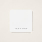 Ihre Logo-Schwarz-Weiß-Rundtisch-Bildschirmkarte (Rückseite)