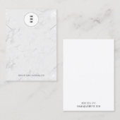 Ihre Logo-Silber-Marbour-Netzwerkkarten Visitenkarte (Vorne/Hinten)