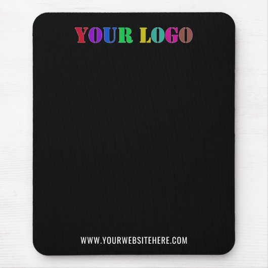 Ihre Logo-Text-Info Werbemousepad für Unternehmen Mousepad (Vorne)