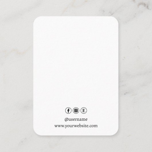 Ihre Logo-Wasserpause-Erkersichtkarte groß Visitenkarte (Rückseite)