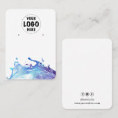 Ihre Logo-Wasserpause-Erkersichtkarte groß Visitenkarte (Vorne/Hinten)