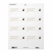 Ihre Logo-Weißgoldprädruck-Rücksendeadresse (Vorne)