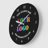 Ihre Logo-Werbeaktion Business Clock Wählen Sie Fa Große Wanduhr (Winkel)