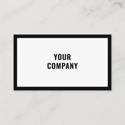 Ihre Logo-Werbeaktion Personalisiert Schwarz/Weiß Visitenkarte (Rückseite)