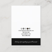 IHRE LOGO White Oring Display Card Visitenkarte (Rückseite)