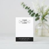 IHRE LOGO White Oring Display Card Visitenkarte (Stehend Vorderseite)