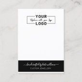 IHRE LOGO White Oring Display Card Visitenkarte (Vorderseite)