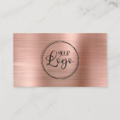 Ihre Logos Imitate Rose Gold Foil Visitenkarte (Vorderseite)