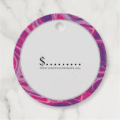 Ihre Logos Preise für Rosa Marmor Geschenkanhänger (Vorderseite)