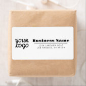 Ihre Logos Retro-Modern-Style-Weiße Rücksendeadres (Insitu)