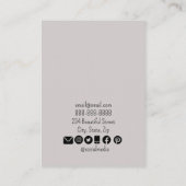 Ihre Logos tauschen einfache Ohrringe Display-Kart Visitenkarte (Rückseite)