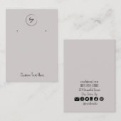 Ihre Logos tauschen einfache Ohrringe Display-Kart Visitenkarte (Vorne/Hinten)