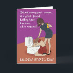 Ihre lustige Spaß Night Out Friends Geburtstagskar Karte<br><div class="desc">Der lustige Spaß Friend's Happy Geburtstag Nachtkarte. Exklusives Design für die Marke Green Elephant Cards.</div>