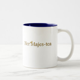 Ihre Majes-Tea-Tasse Zweifarbige Tasse