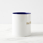 Ihre Majes-Tea-Tasse Zweifarbige Tasse (Mittel)