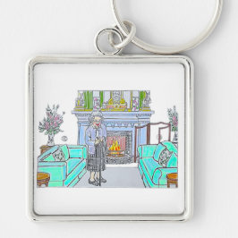 Ihre Majestät, Königin Elisabeth II. Schlüsselanhänger