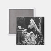 Ihre Majestät Königin Victoria Magnet (Vorderseite/Rückseite)