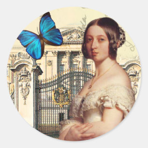 Ihre Majestät, Königin Victoria Runder Aufkleber