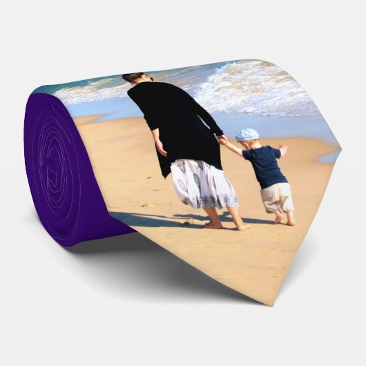 Ihre Mama Foto Neck Tie Geschenk benutzerdefiniert Krawatte (Gerollt)
