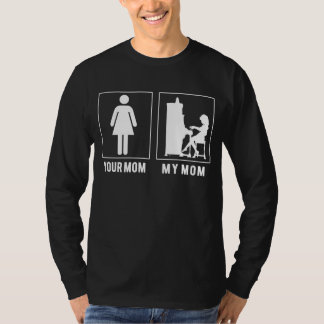 Ihre Mama Meine Mama spielt Klavier - Funny Slogan T-Shirt