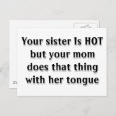 Ihre Mama Postkarte (Vorne/Hinten)