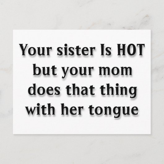 Ihre Mama Postkarte (Vorderseite)