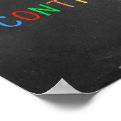 Ihre Mama Sie sind willkommen Motivierend Poster (Ecke)