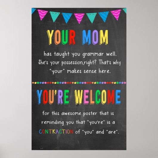 Ihre Mama Sie sind willkommen Motivierend Poster (Vorne)