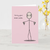 Ihre Mama Sind zum Kotzen Karte (Gelbe Blume)