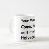 Ihre Mama verwendet Comic ohne Kaffeetasse (Vorderseite Links)