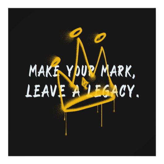 Ihre Mark Graffiti Crown Fotodruck (Vorne)