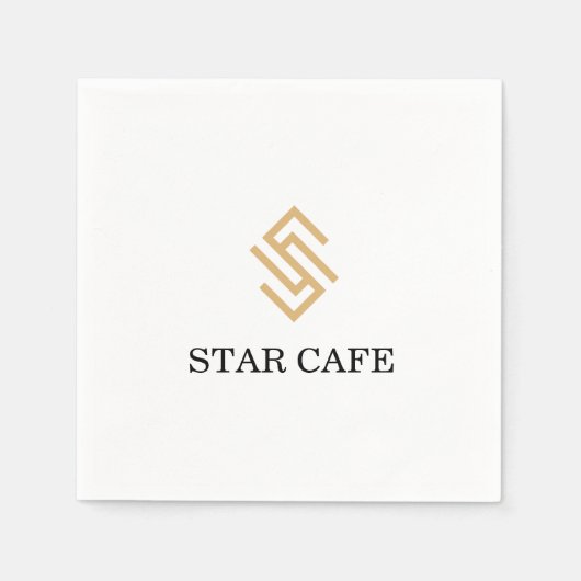 Ihre Marke mit Logo personalisieren Serviette (Vorderseite)