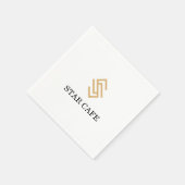 Ihre Marke mit Logo personalisieren Serviette (Ecke)