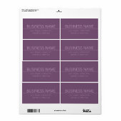 Ihre Marke oder Ihr Firmenname Moderne Lila Mauve (Vorne)