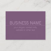 Ihre Marke oder Ihr Firmenname Moderne Lila Mauve Begleitkarte (Vorderseite)