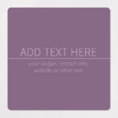 Ihre Marke oder Ihr Firmenname Moderne Lila Mauve Etiketten (Design 1)