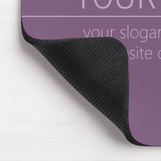 Ihre Marke oder Ihr Firmenname Moderne Lila Mauve Mousepad (Ecke)