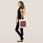 Ihre Marke oder Ihr Firmenname Moderne Lila Mauve Tragetasche (Vorderseite (Model))