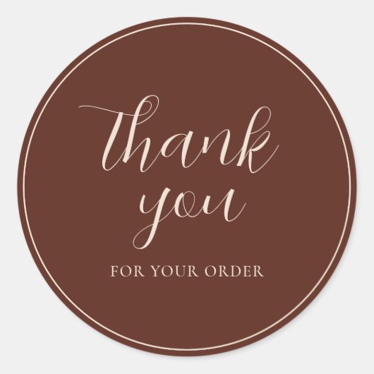 Ihre maßgeschneiderte Textverarbeitung Terracotta  Runder Aufkleber (Vorderseite)