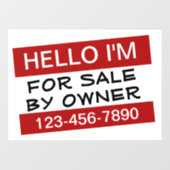 Ihre Maßstäbe für Verkaufswerbung Fensteraufkleber (Blatt)