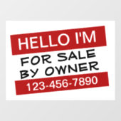 Ihre Maßstäbe für Verkaufswerbung Fensteraufkleber (Blatt)