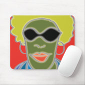 Ihre Maus Afro-Verlassen! Mousepad (Mit Mouse)