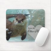 Ihre meine Otter-halbe Brown-Fluss-Otter-Schwimmen Mousepad (Mit Mouse)