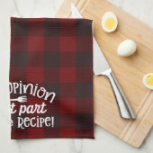 Ihre Meinung Rezept rot und schwarz Flannel Geschirrtuch (Viertel Falte)