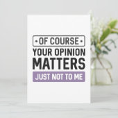 Ihre Meinung zählt Dankeskarte (Stehend Vorderseite)