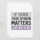 Ihre Meinung zählt Dankeskarte (Vorne/Hinten)